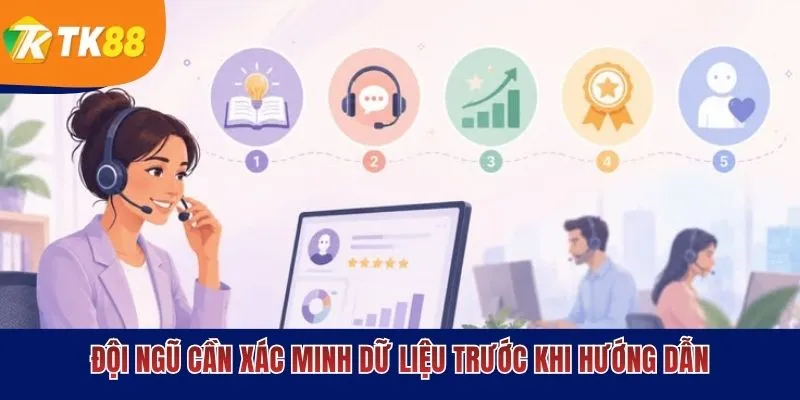 Đội ngũ cần xác minh dữ liệu trước khi hướng dẫn